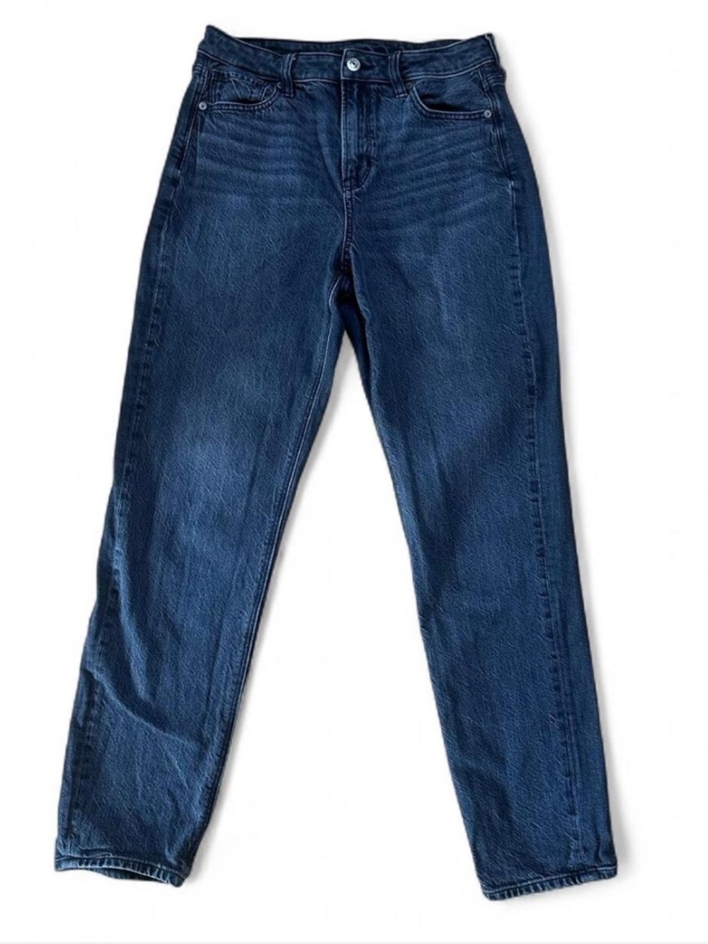 💜 American Eagle Outfitters Black Strigid Mom Jeans (4 Regular) - Picture 3 of 9